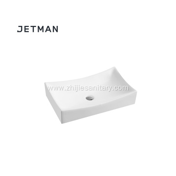 Rectangular ceramic bathroom home decorative sink